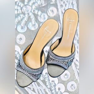 Never Worn Donald J. Pliner Embellished Kitten Heels